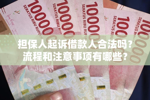 济南担保人起诉借款人合法吗？流程和注意事项有哪些？