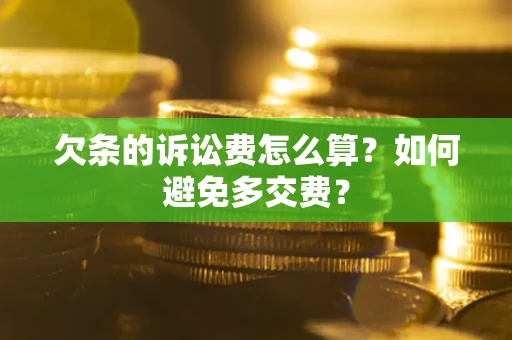 济南欠条的诉讼费怎么算？如何避免多交费？