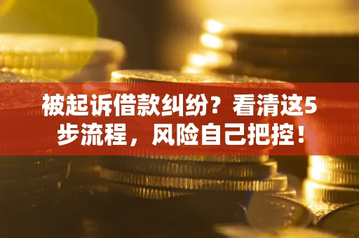 济南被起诉借款纠纷？看清这5步流程，风险自己把控！