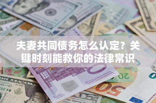 济南夫妻共同债务怎么认定？关键时刻能救你的法律常识