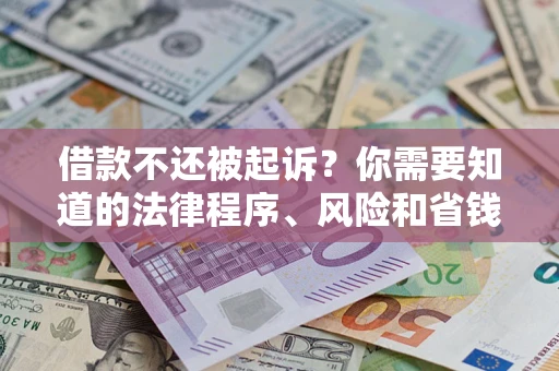 济南借款不还被起诉？你需要知道的法律程序、风险和省钱技巧